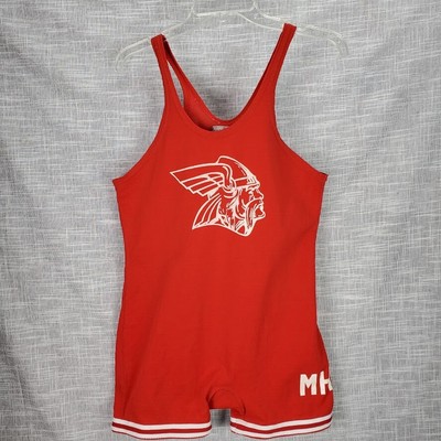 vintage low cut wrestling singlet
